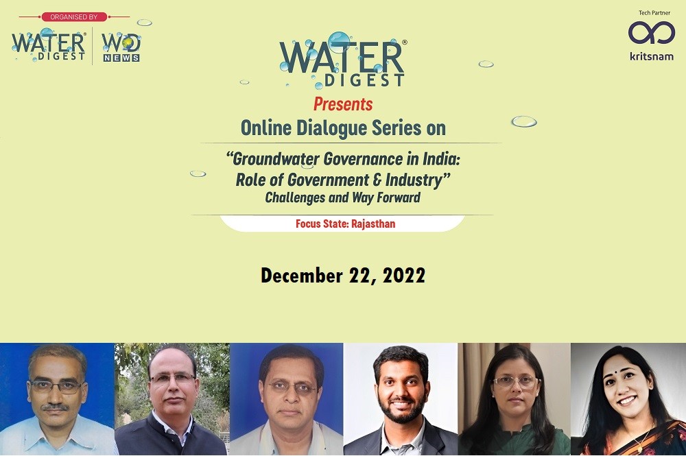 WD Online Dialogue Series: Groundwater Governance in India - Role of Government & Industry - Challenges and Way Forward, Focus State: Rajasthan